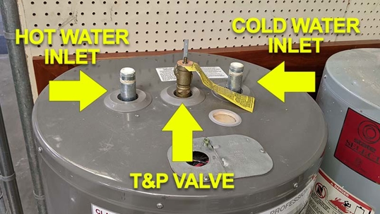 Cold water inlet valve