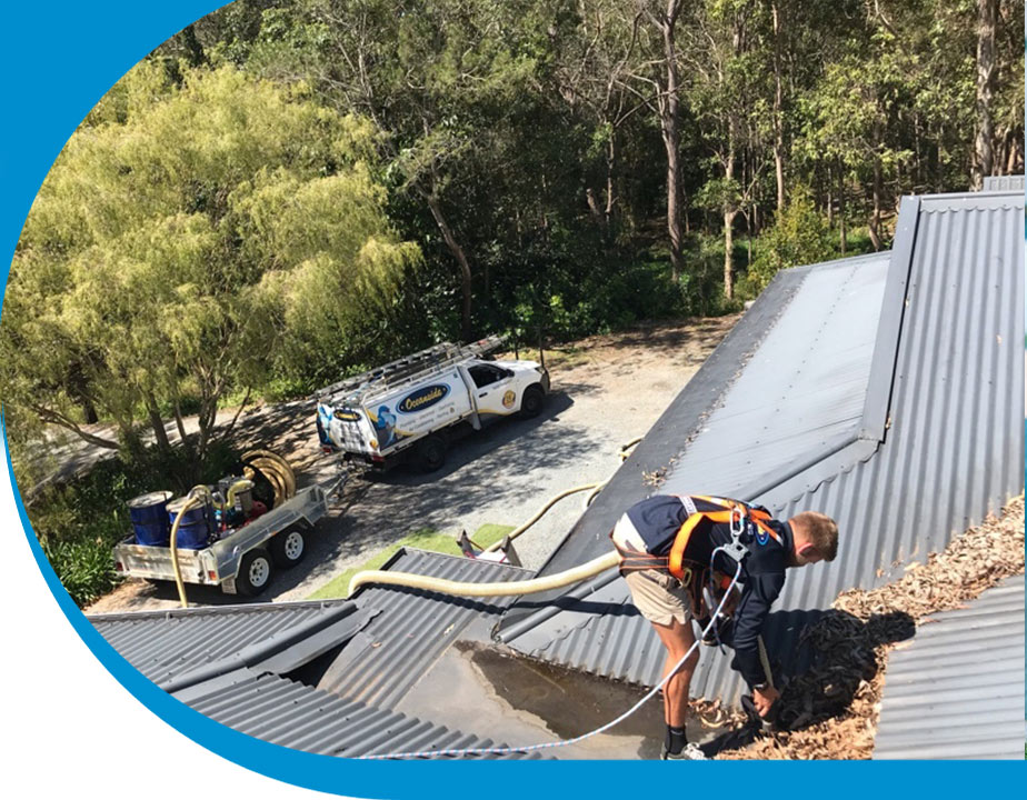 Oceanside Plumber on Roof — Reliable Local Plumbers in Gold Coast