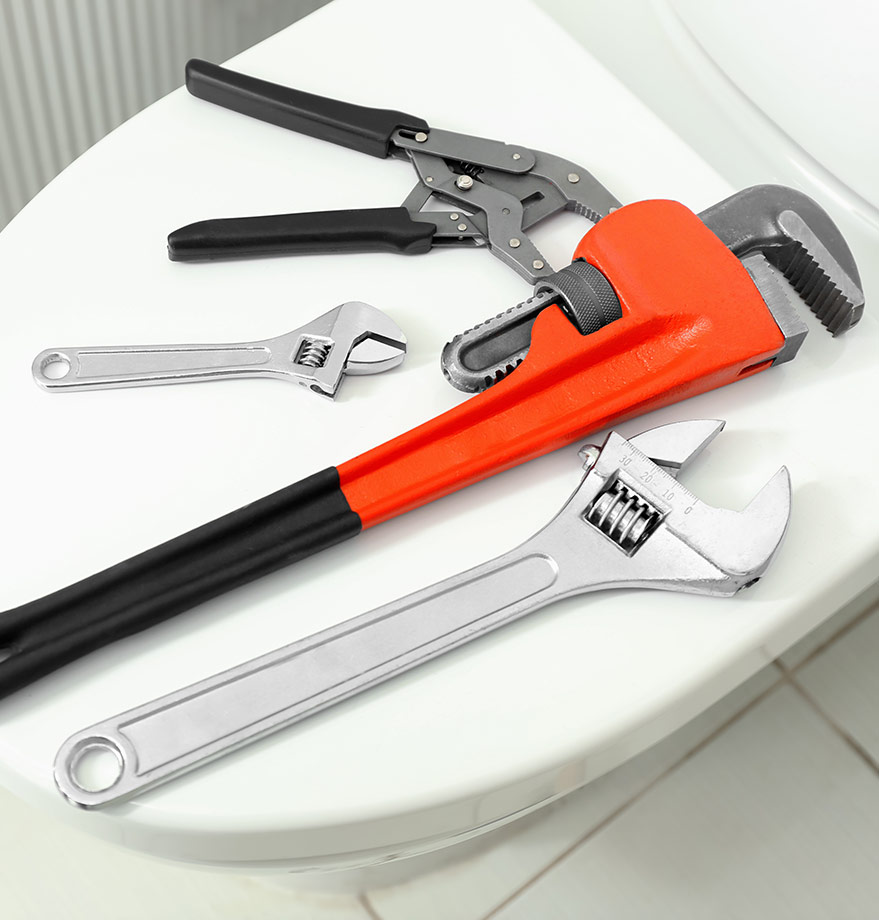 Plumbing Tools on the Toilet — Reliable Local Plumbers in Tweed Heads, QLD