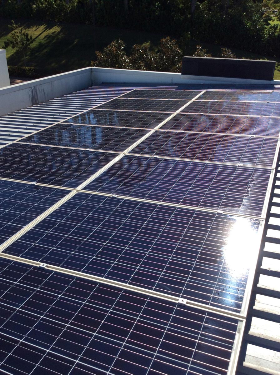 Solar Panels Installed On The Roof