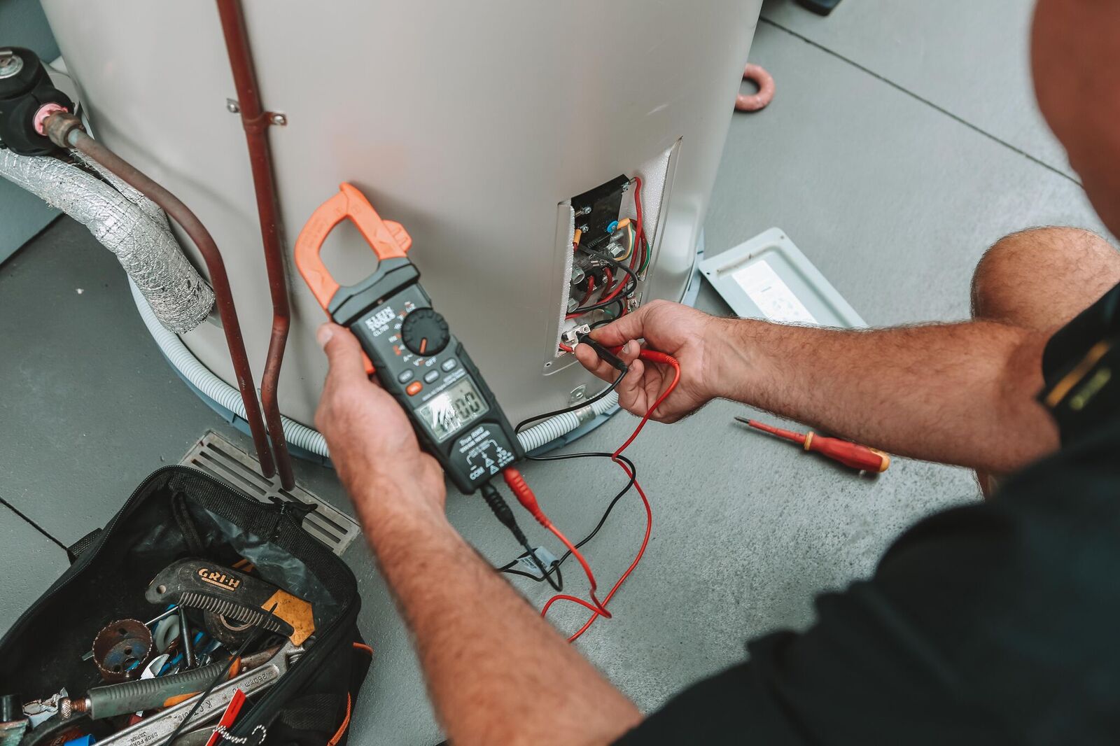 electrician performing testing