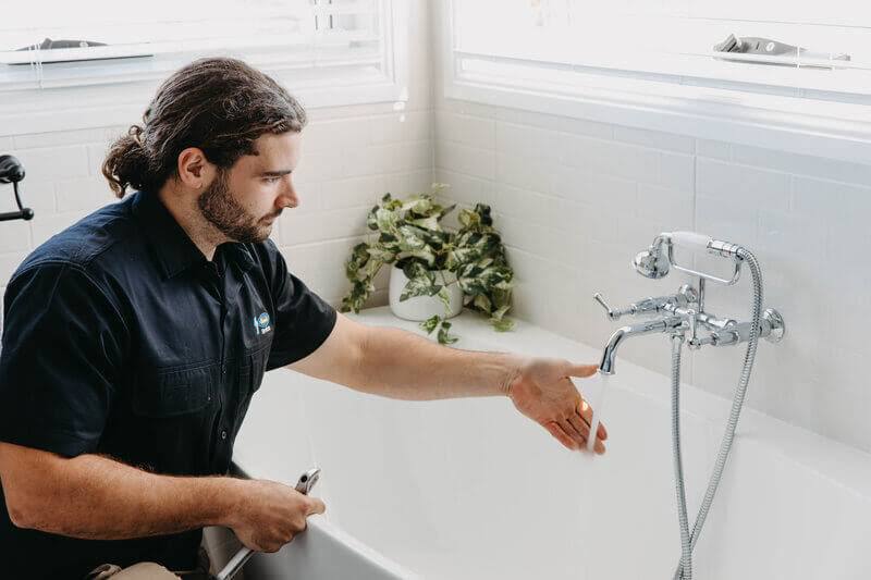 Plumbing Maintenance in A Residential Bathroom